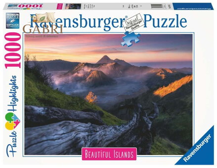 RAVENSBURGER Puzzle Nádherné ostrovy: Hora Bromo, Jáva 1000 dílků