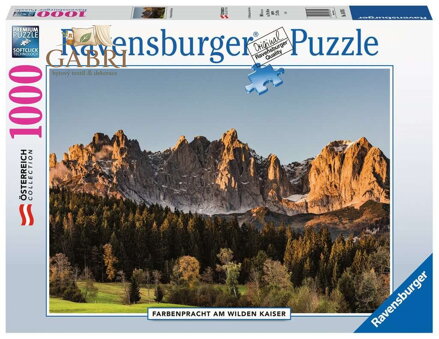 RAVENSBURGER Puzzle Barevný Wilder Kaiser, Rakousko 1000 dílků
