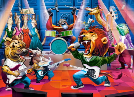CASTORLAND Puzzle Zvířecí rockový koncert 300 dílků