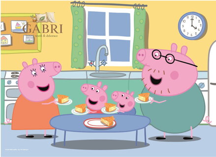 DINO Puzzle Prasátko Peppa: Oběd MAXI 24 dílků