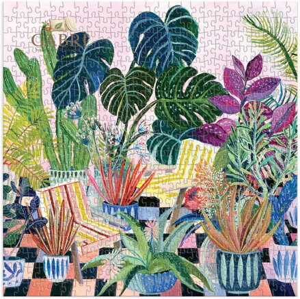 GALISON Čtvercové puzzle V květináčích 500 dílků