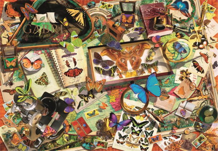 CLEMENTONI Puzzle Sběratel motýlů 500 dílků