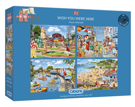 GIBSONS Puzzle Kéž bys tu byl 4x500 dílků