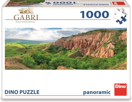 DINO Panoramatické puzzle Červená rokle 1000 dílků