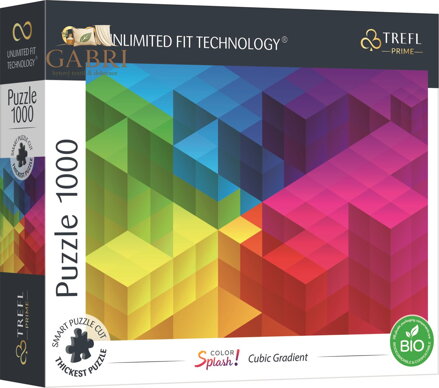 TREFL Puzzle UFT Color Splash: Kostkový gradient 1000 dílků