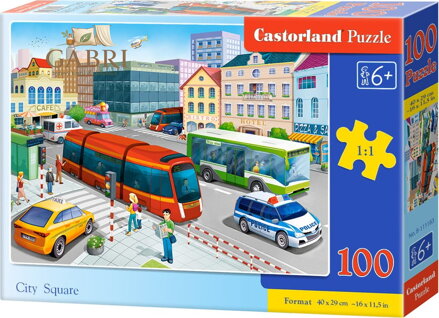 CASTORLAND Puzzle Náměstí 100 dílků