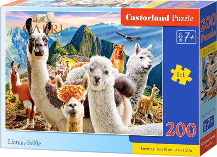 CASTORLAND Puzzle Lamí selfie 200 dílků