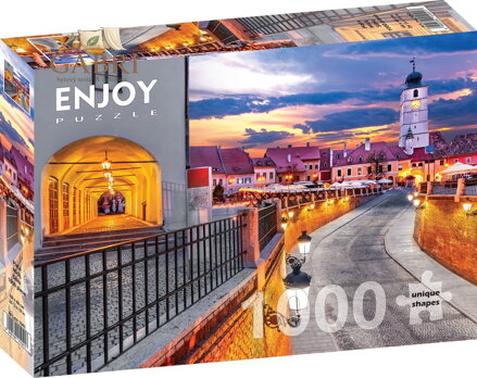 ENJOY Puzzle Malé náměstí, Sibiu, Rumunsko 1000 dílků