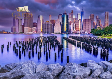 ENJOY Puzzle Zatažená obloha nad Manhattanem, New York 1000 dílků