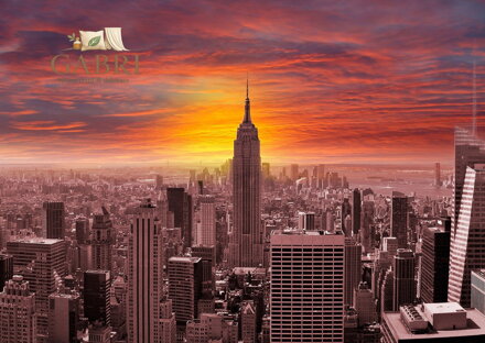 ENJOY Puzzle Západ slunce nad panoramatem New Yorku 1000 dílků