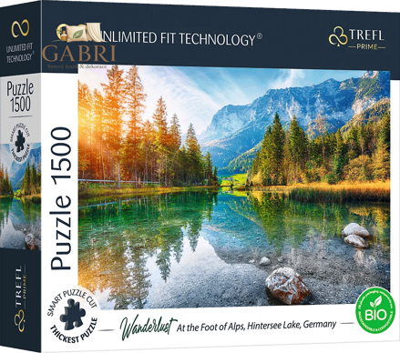 TREFL Puzzle UFT Wanderlust: Na úpatí Alp, Jezero Hintersee, Německo 1500 dílků