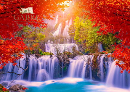 ENJOY Puzzle Vodopád Thi Lo Su na podzim, Thajsko 1000 dílků