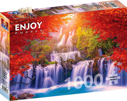 ENJOY Puzzle Vodopád Thi Lo Su na podzim, Thajsko 1000 dílků