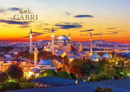 ENJOY Puzzle Hagia Sofia při západu slunce, Istanbul 1000 dílků