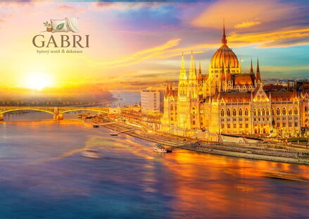 ENJOY Puzzle Maďarský parlament při západu slunce, Budapešť 1000 dílků