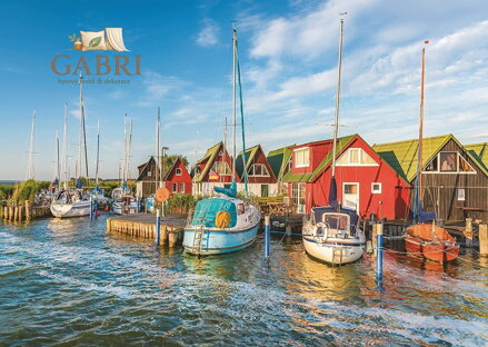 RAVENSBURGER Puzzle Barevný přístav v Německu 1000 dílků