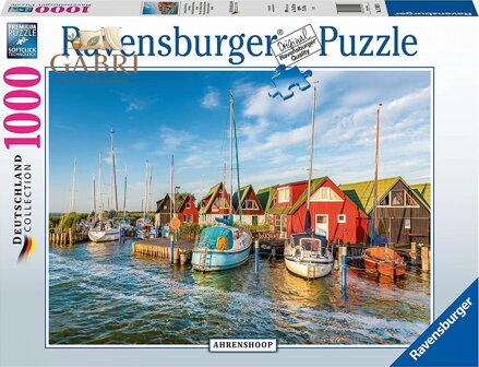 RAVENSBURGER Puzzle Barevný přístav v Německu 1000 dílků