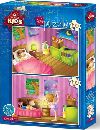 ART PUZZLE Puzzle Večerka a baletní zkouška 2x100 dílků