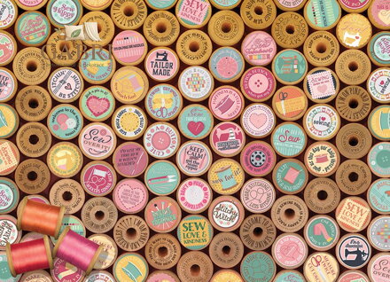 COBBLE HILL Puzzle Veselé šití 500 dílků