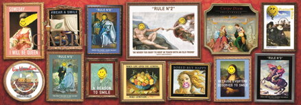 TREFL Panoramatické puzzle Smiley: Galerie 1000 dílků