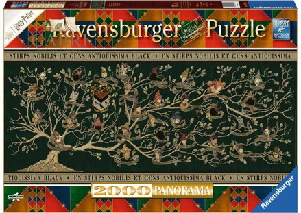 RAVENSBURGER Panoramatické puzzle Harry Potter: Rodokmen 2000 dílků