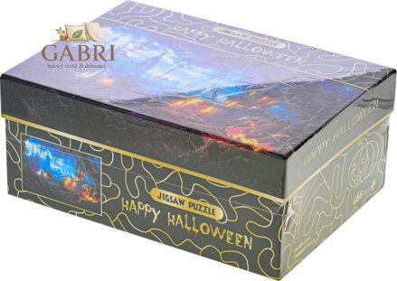 Puzzle Happy Halloween: Dýňová zahrada 468 dílků