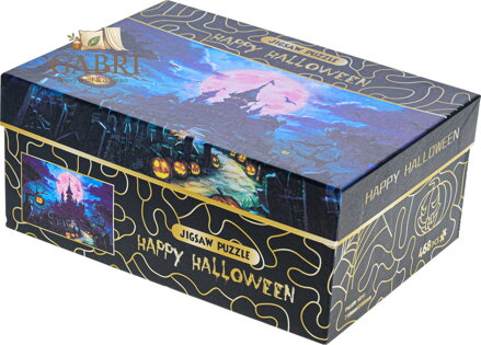 Puzzle Happy Halloween: Strašidelný zámek 468 dílků
