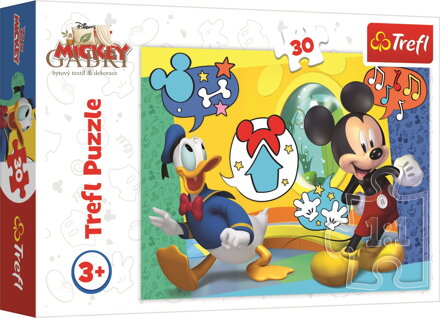 TREFL Puzzle Mickey Mouse a Kačer Donald 30 dílků