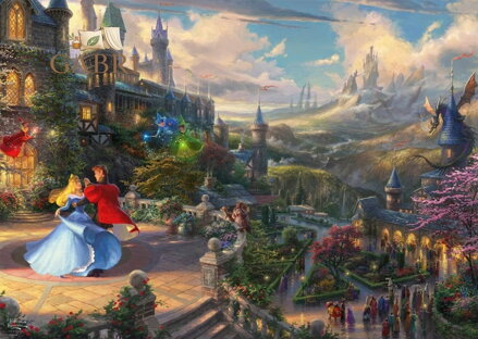 SCHMIDT Puzzle Šípková Růženka: Tanec v čarovném světle 1000 dílků