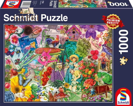 SCHMIDT Puzzle Zábavné zahradničení 1000 dílků