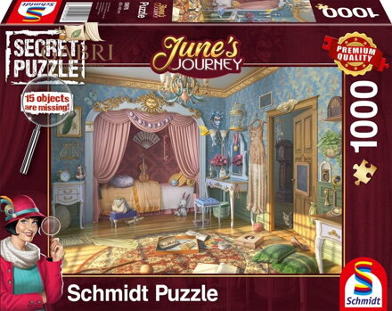 SCHMIDT Secret puzzle June's Journey: Ložnice slečny June 1000 dílků
