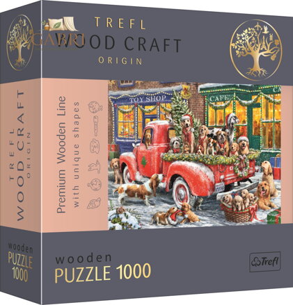 TREFL Wood Craft Origin puzzle Santovi malí pomocníci 1000 dílků