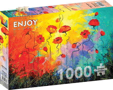 ENJOY Puzzle Kouzelné vlčí máky 1000 dílků
