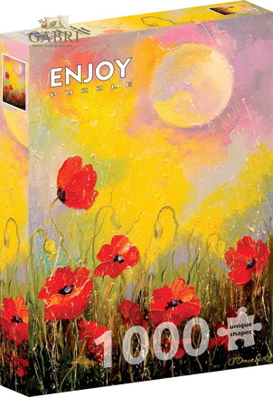ENJOY Puzzle Vlčí máky ve svitu měsíce 1000 dílků