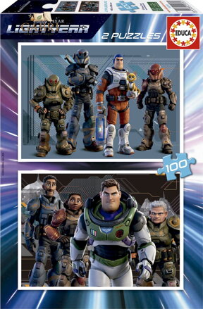 EDUCA Puzzle Buzz Rakeťák 2x100 dílků