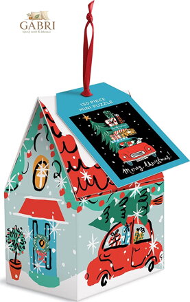 GALISON Puzzle Vánoční auto 130 dílků