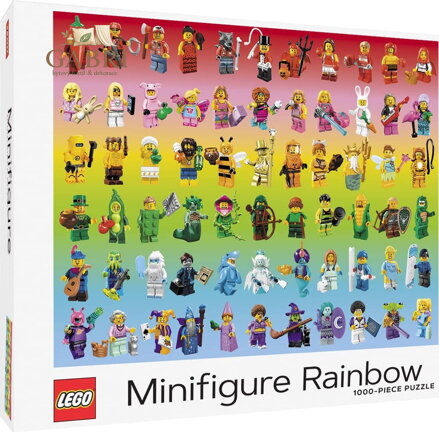 CHRONICLE BOOKS Puzzle LEGO® Minifigurky Duha 1000 dílků