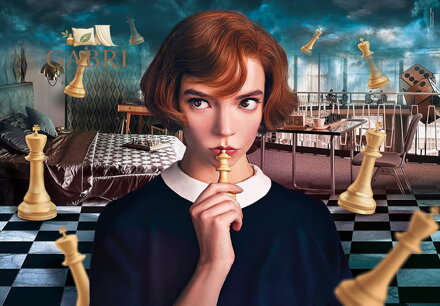 CLEMENTONI Puzzle Netflix: Dámský gambit 1000 dílků