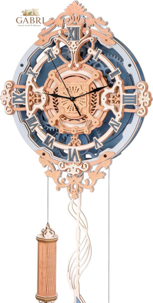 ROBOTIME Rokr 3D dřevěné puzzle Romantické nástěnné hodiny 231 dílků