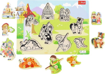 TREFL Dřevěná vkládačka Rytířský hrad