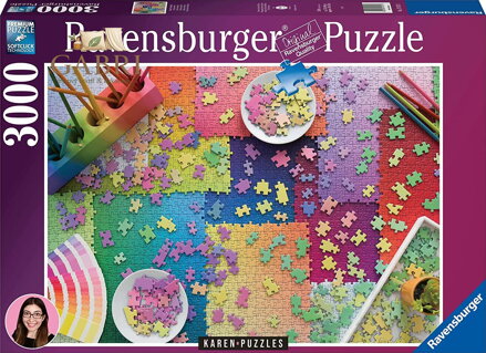 RAVENSBURGER Puzzle Karen: Puzzle over puzzle 3000 dílků