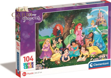CLEMENTONI Puzzle Disney princezny 104 dílků