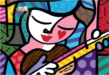 BLUEBIRD Puzzle Dívka s kytarou 1000 dílků