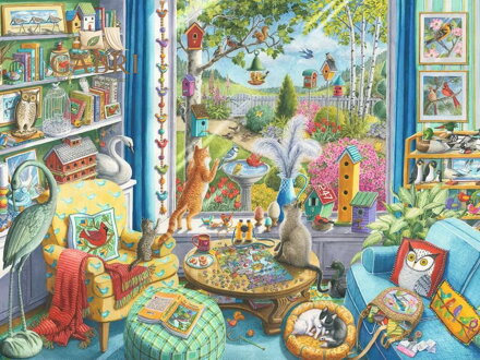 RAVENSBURGER Puzzle Pozorování ptáčků XL 750 dílků
