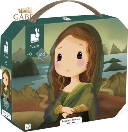 JANOD Puzzle v kufříku Inspirováno da Vincim 100 dílků