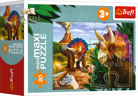 TREFL Puzzle Svět dinosaurů: Triceratops 20 dílků