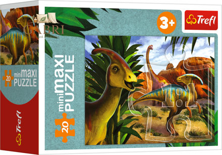 TREFL Puzzle Svět dinosaurů: Parasaurolophus 20 dílků