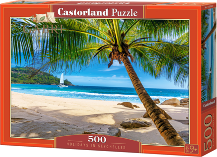 CASTORLAND Puzzle Dovolená na Seychelách 500 dílků