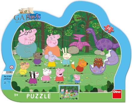 DINO Puzzle Prasátko Pepina 25 dílků