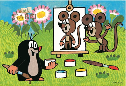 DINO Puzzle Krtek malířem 24 dílků